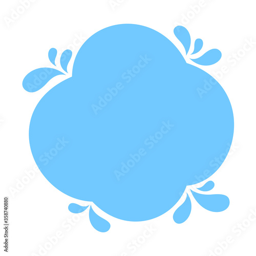 blob shape light blue soft for banner copy space, aqua background, water blob splash light blue color, water blobs droplet wave shape for element banner, blob round shape simple for graphic ad design
