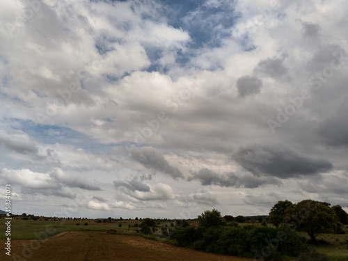 Rural cloudy landscape