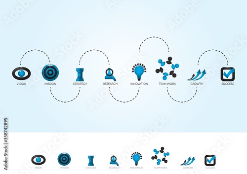 business strategy icons