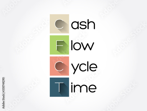 CFCT - Cash Flow Cycle Time acronym, business concept background