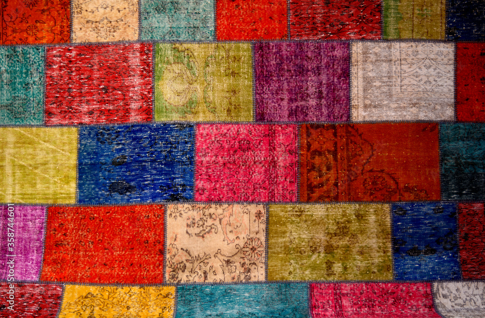Fototapeta premium Colorful fabric texture