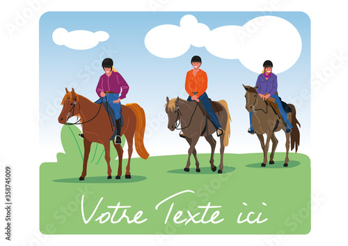 Randonnée cheval - Équitation - Club
