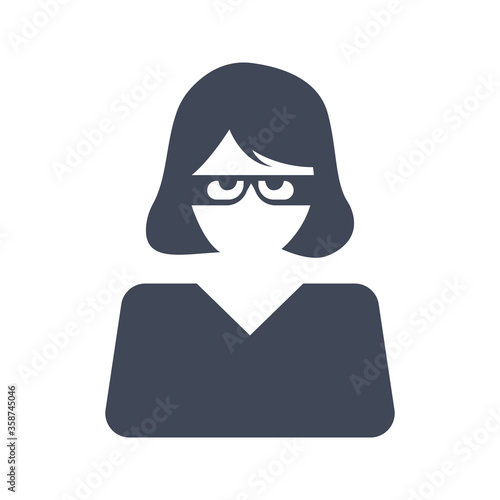 Girl student icon