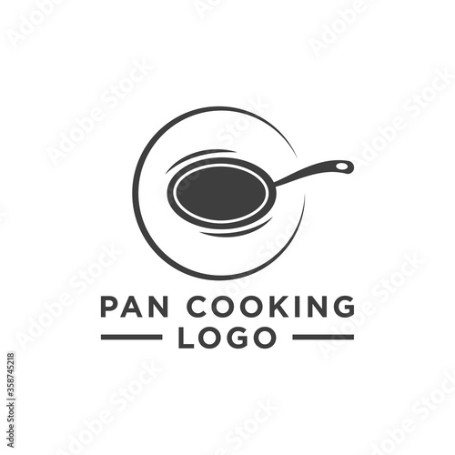 pan kitchen vector logo design