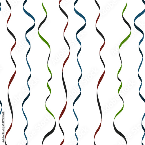 multicolored serpentine seamless pattern for decoration of works