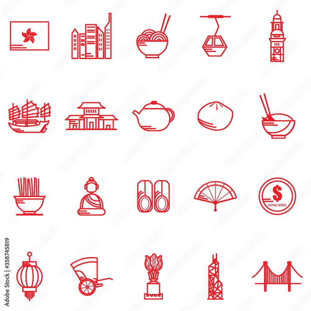 Foto hong kong general icons