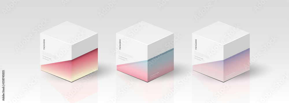 Box, packaging template for product vector design, vector illustration