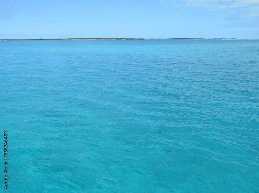 the view of Current Island in the month of February, Bahamas