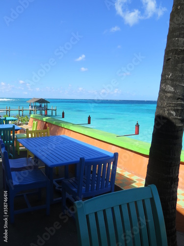 the amazing view from a resort in West Bay in Gambier Village in Nassau in the month of February  Bahamas