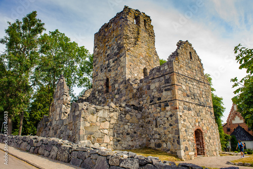 Fotografie Church of Saint Olof in Sigtuna, Sweden