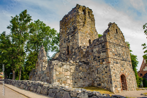Obraz na płótnie Church of Saint Olof in Sigtuna, Sweden