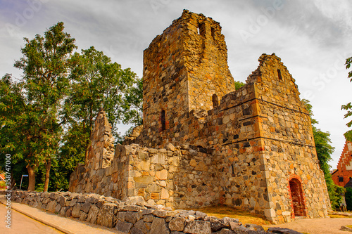 Canvas Print Church of Saint Olof in Sigtuna, Sweden