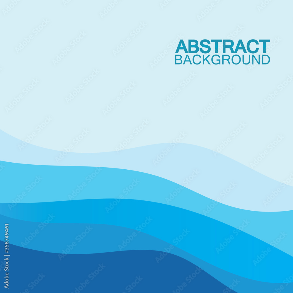 Blue wave vector abstract background flat design stock illustration Blue wave vector abstract background flat design stock illustration