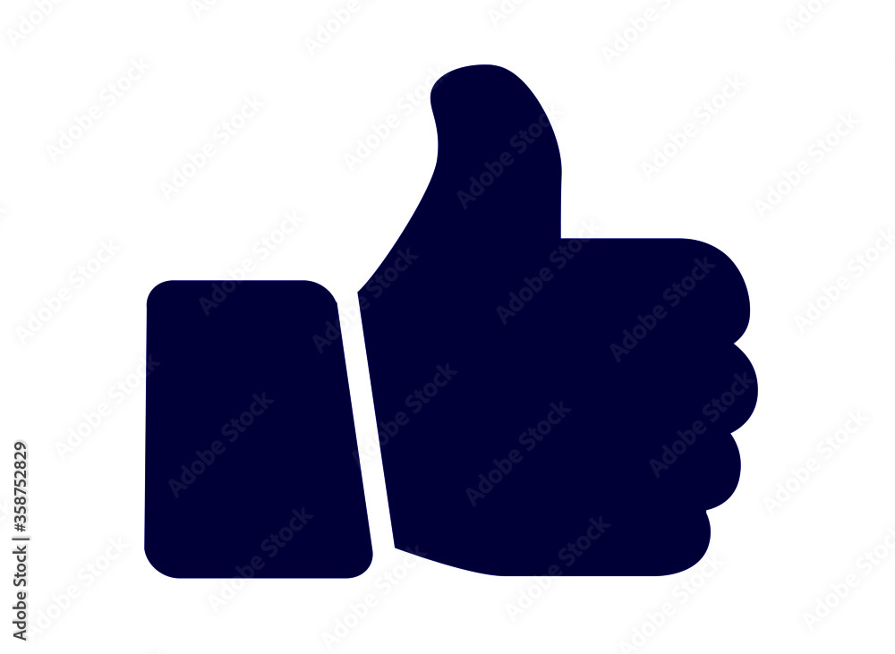 Thumb Up like vector icon for apps and web Thumb Up like vector icon for apps and web
