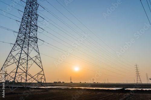 Power poles in Gujarat © Kandarp