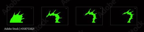 liquid explosion effect. Explosion Animation effect. Animation Sprite sheet for games, cartoon or animation. vector style animation effect 1233.
