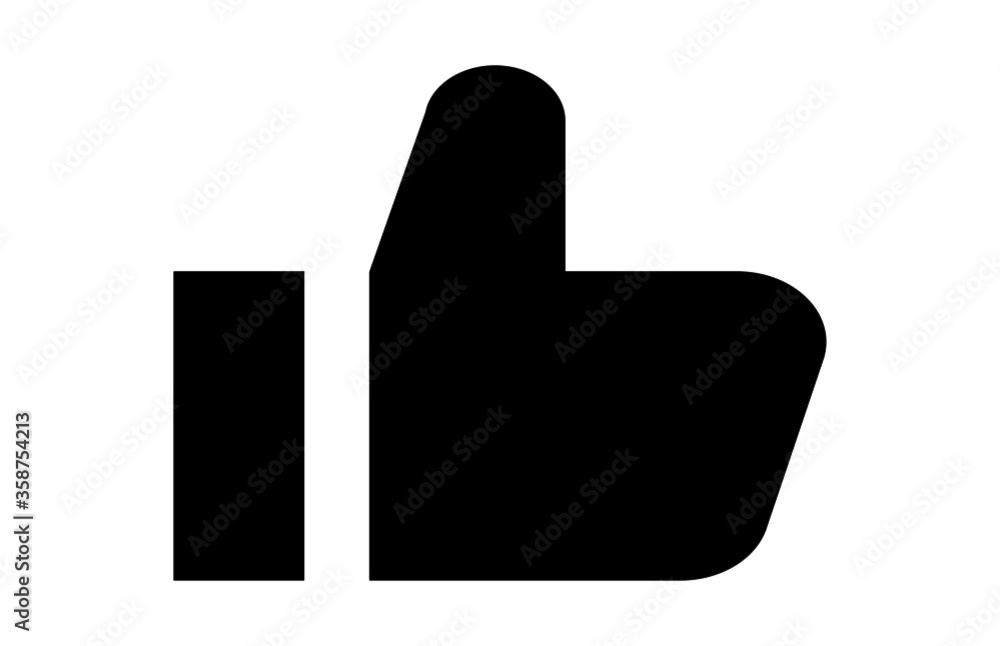 Thumb Up like vector icon for apps and web Thumb Up like vector icon for apps and web