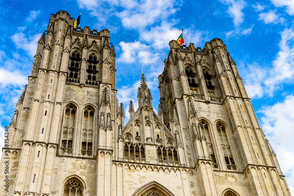 Cathedral of St. Michael and St. Gudula, a Roman Catholic church in Brussels, Belgium