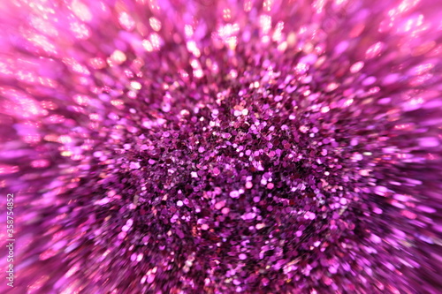 Pink crystal abstract background and defocus on bokeh sparkling background