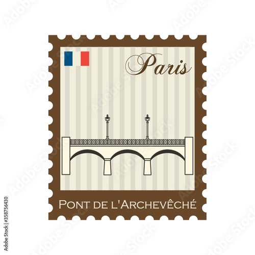 pont de l'archeveche stamp