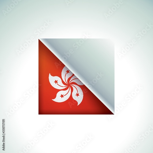 hong kong flag sticker