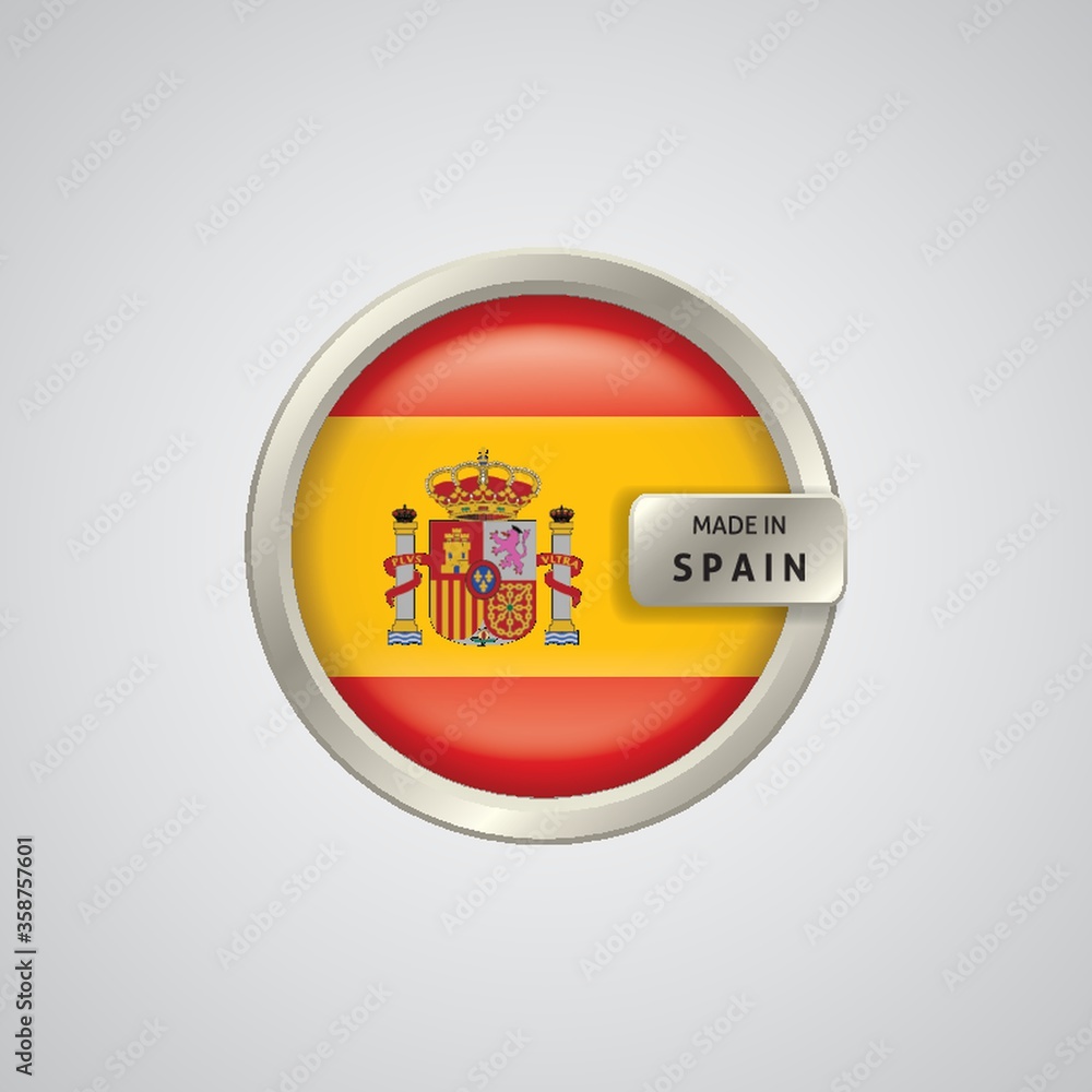 Obraz premium made in spain badge