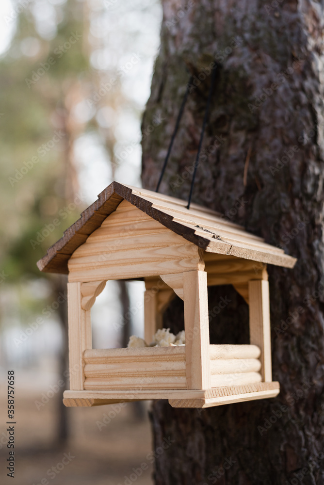 wooden bird house wooden bird house