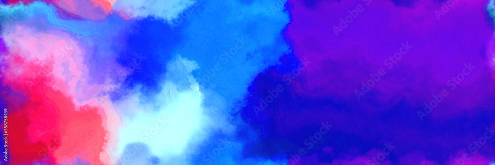 abstract watercolor background with watercolor paint with medium blue, corn flower blue and pale violet red colors. can be used as background texture or graphic element