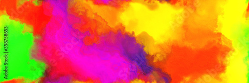 abstract watercolor background with watercolor paint with green yellow, gold and deep pink colors. can be used as background texture or graphic element