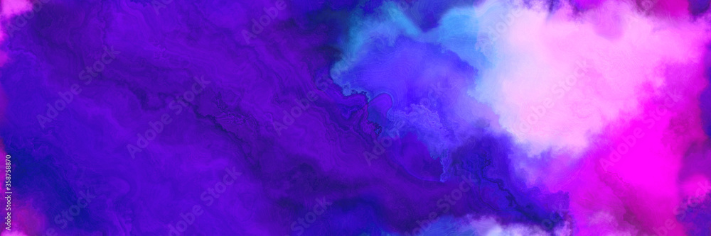 abstract watercolor background with watercolor paint with indigo, violet and magenta colors. can be used as web banner or background