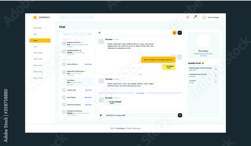Admin Web Design Template