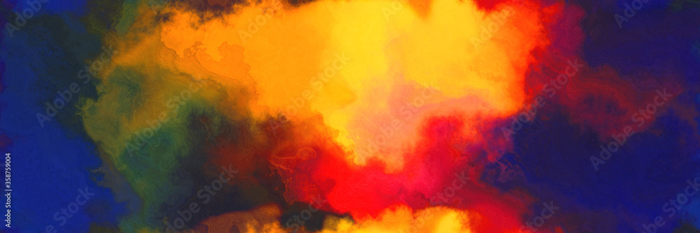 abstract watercolor background with watercolor paint with very dark violet, vivid orange and saddle brown colors. can be used as web banner or background