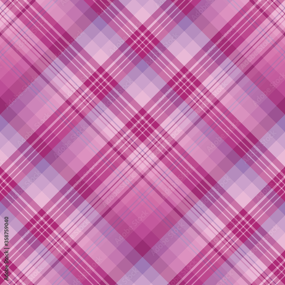 Seamless pattern in cozy bright pink and light violet colors for plaid, fabric, textile, clothes, tablecloth and other things. Vector image. 2 Seamless pattern in cozy bright pink and light violet colors for plaid, fabric, textile, clothes, tablecloth and other things. Vector image. 2