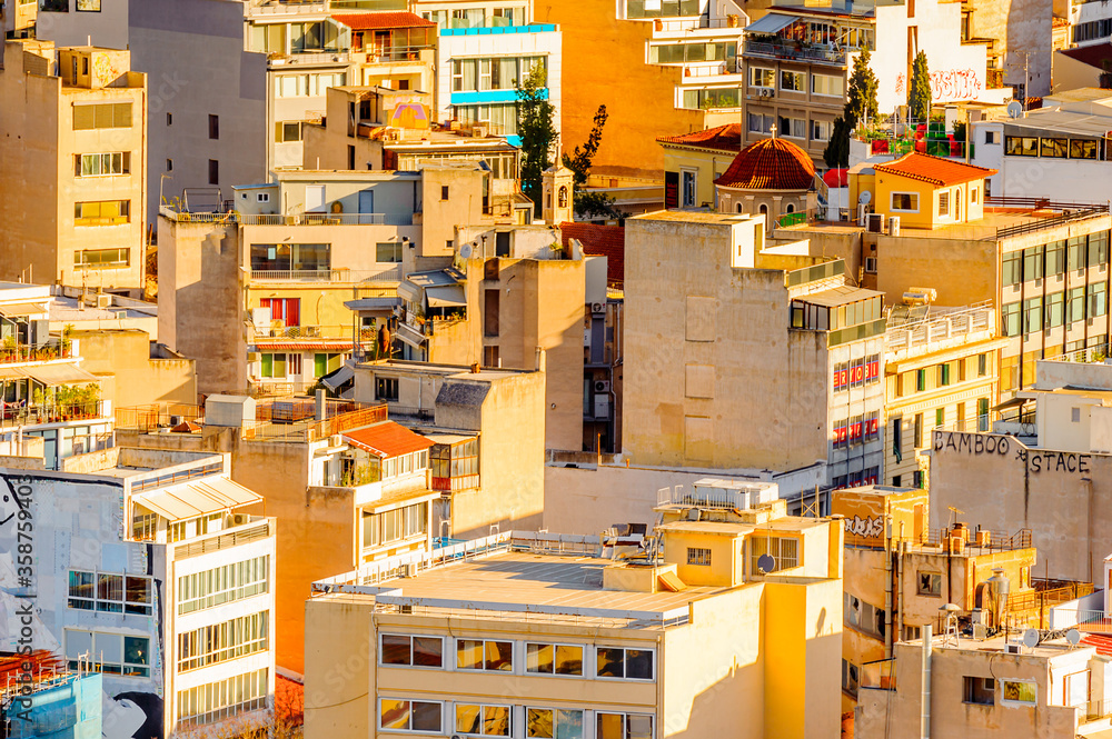 It's Aerial view of Athens, the capital of Greece. It's Aerial view of Athens, the capital of Greece.
