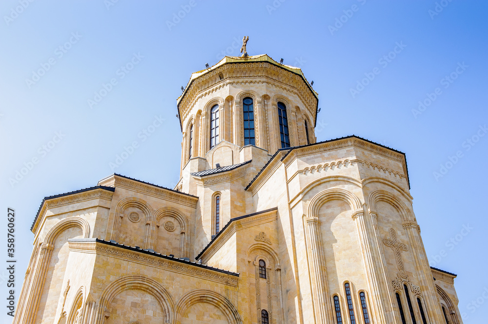 It's Holy Trinity Cathedral of Tbilisi, the main Cathedral of th