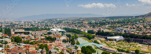 It s Panoramic view of Tbilisi  Georgia. Tbilisi is the capital and the largest city of Geogia with 1 5 mln people population