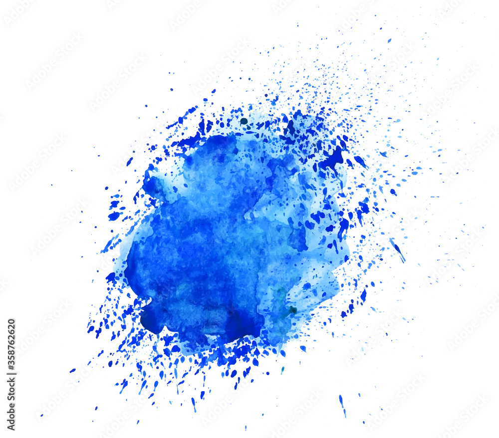 Fototapeta premium Watercolor stain. Abstraction. Vector graphics
