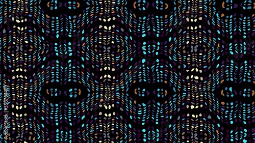 Abstract afro ethnic horizontal pattern.