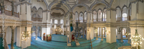 Istanbul, Turkey - a country with a strong muslim majority, Turkey has mosques at every corner. Here in particular one of the many wonderful mosques in Istanbul  photo