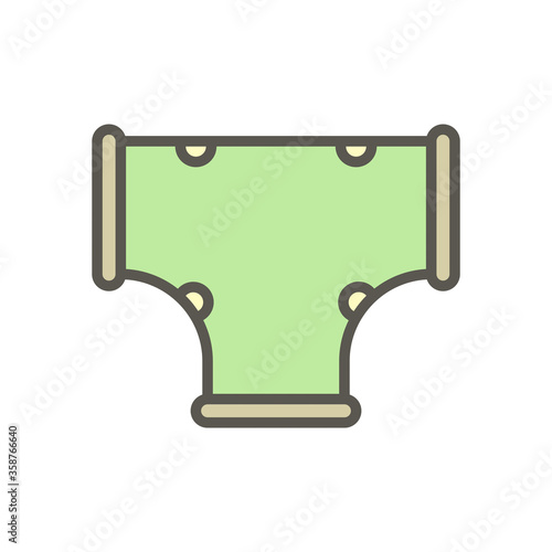 Decorative PVC line pipe cover vector icon. Also called decorative duct, cover guard, tube cover or connecting fitting. Part for air conditioner hvac system to hide refrigeration pipe on external wall