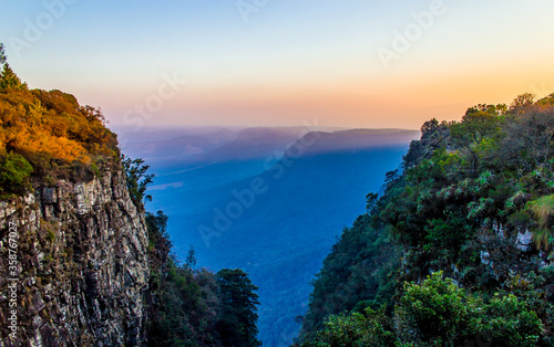 Sunset in the mountains