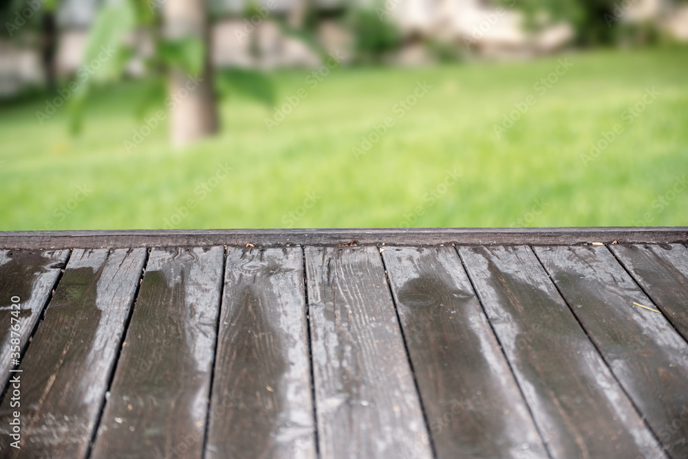 Empty wooden table background Empty wooden table background