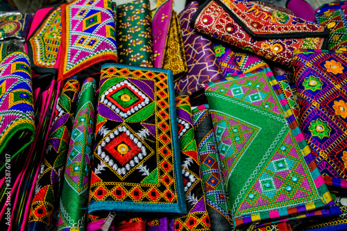 An array of Indian handicrafts on display © Kandarp