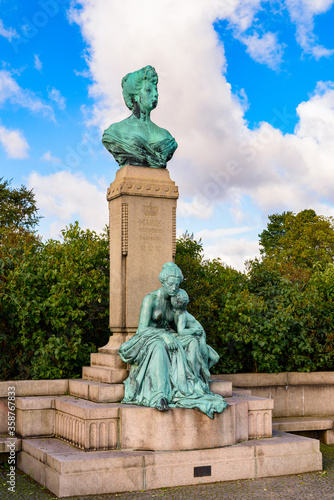 Statue in Copenhagen, the capital of Denmark