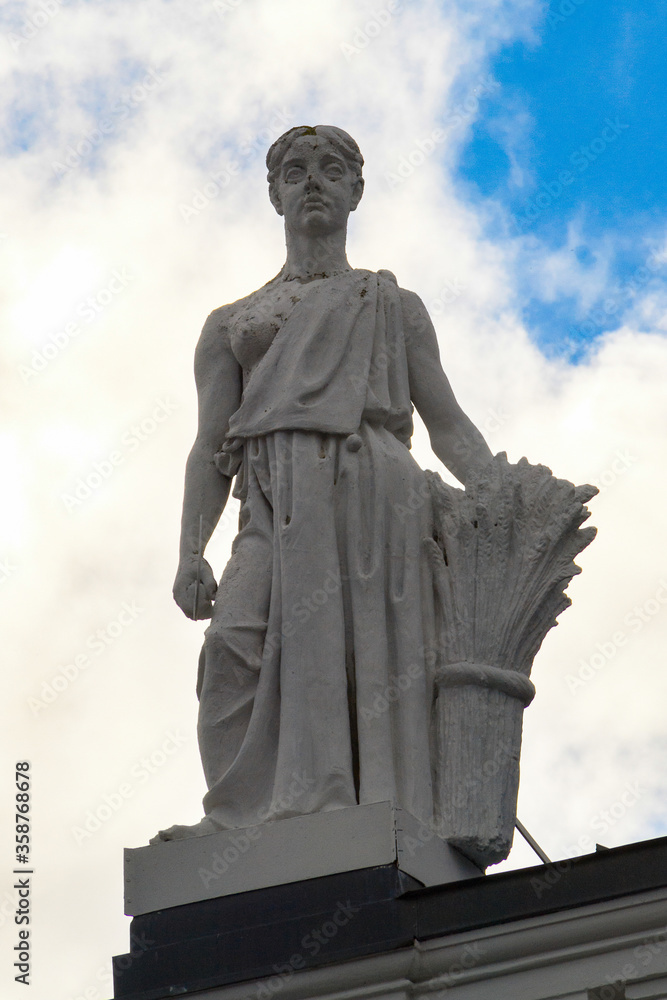 Statue in Copenhagen, the capital of Denmark