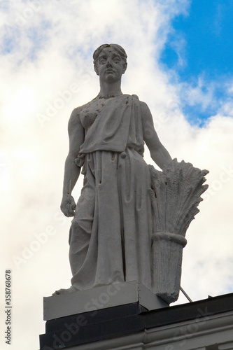 Statue in Copenhagen  the capital of Denmark