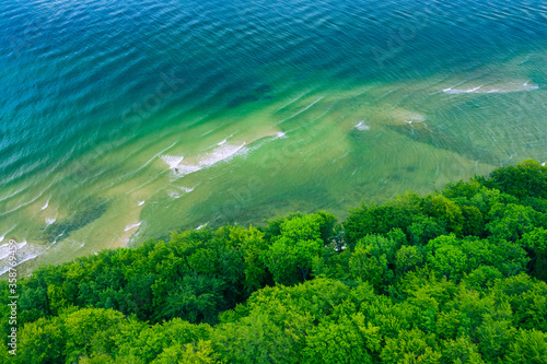 Cape Rozewie Aerial View. Baltic Sea in Poland. The northernmost area of       Poland.