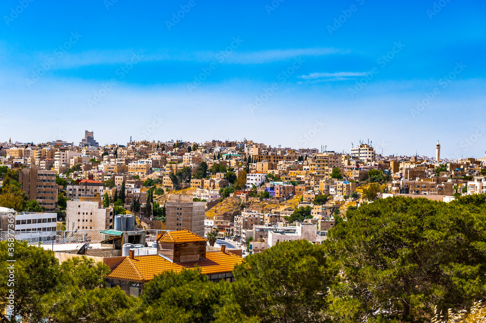 It's Panorama of the city of Amman, Jordan