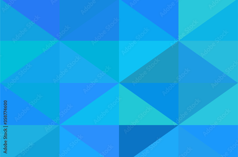 Light blue background made of large triangles. Light blue background made of large triangles.