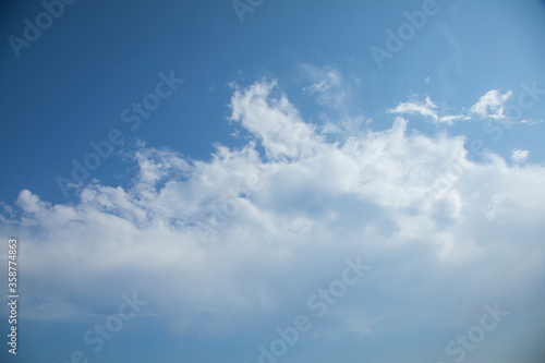 beautiful clouds and blue sky